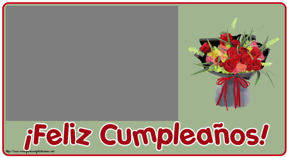 Felicitaciones Personalizadas de cumpleaños - ¡Feliz Cumpleaños! - Marco de foto
