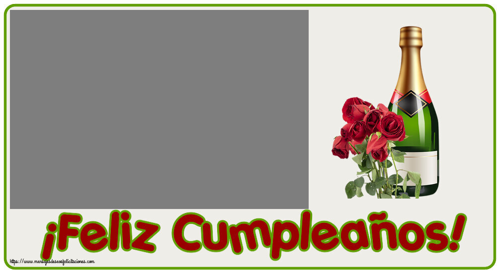 Felicitaciones Personalizadas de cumpleaños - ¡Feliz Cumpleaños! - Marco de foto