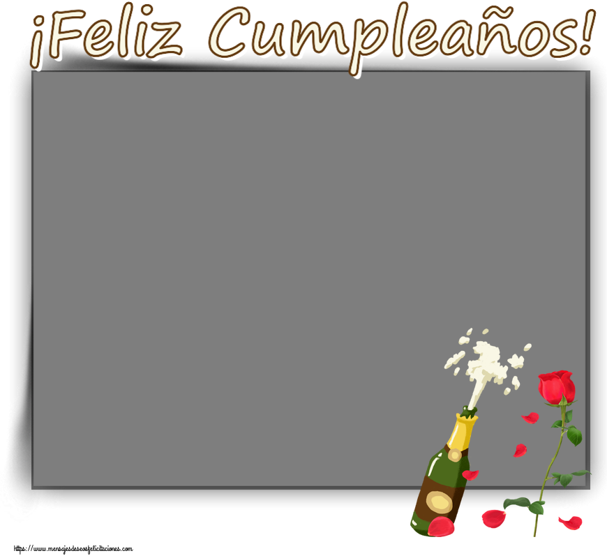 Felicitaciones Personalizadas de cumpleaños - ¡Feliz Cumpleaños! - Marco de foto