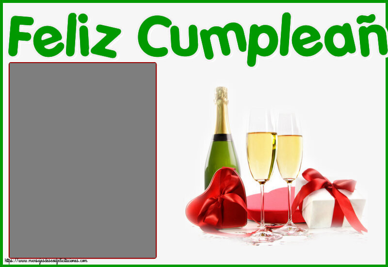 Felicitaciones Personalizadas de cumpleaños - Feliz Cumpleaños! - Marco de foto