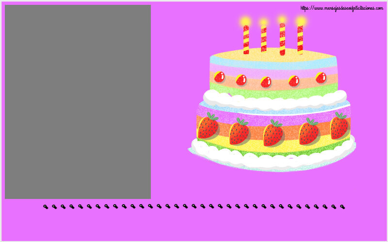 Felicitaciones Personalizadas de cumpleaños - ... - Marco de foto