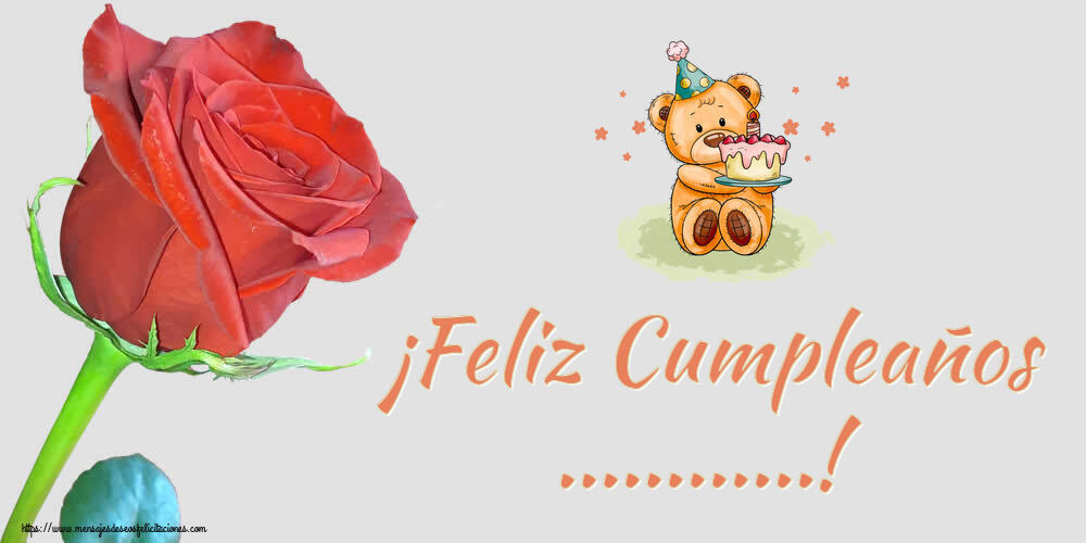 Felicitaciones Personalizadas de cumpleaños - ¡Feliz Cumpleaños ...!