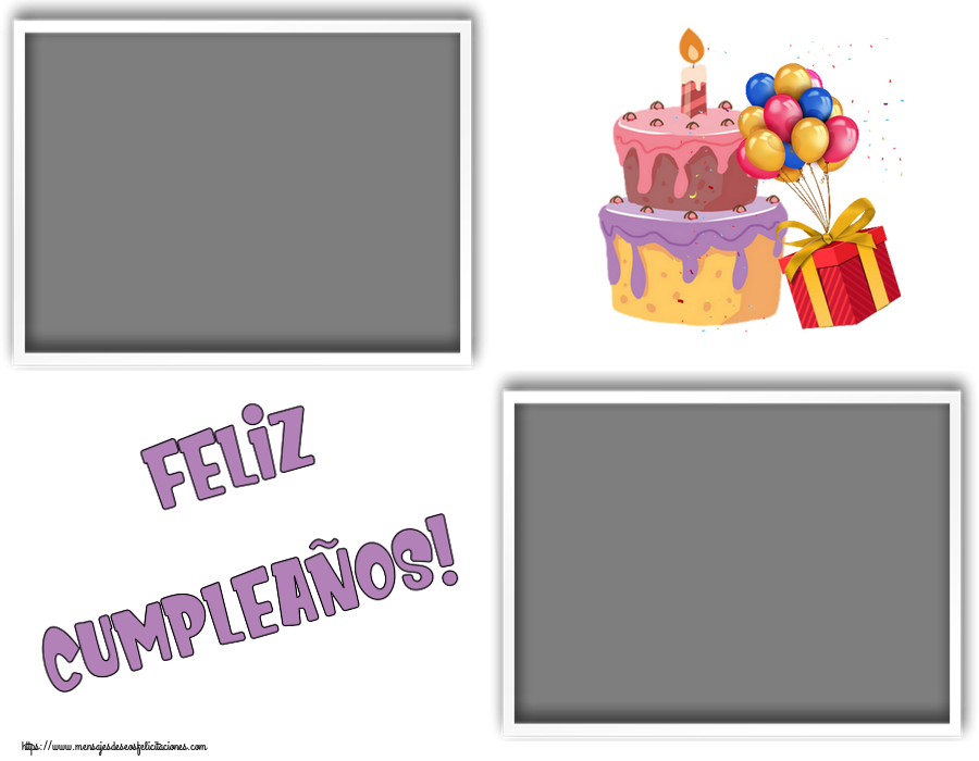 Felicitaciones Personalizadas de cumpleaños - ¡Feliz Cumpleaños! - Marco de foto