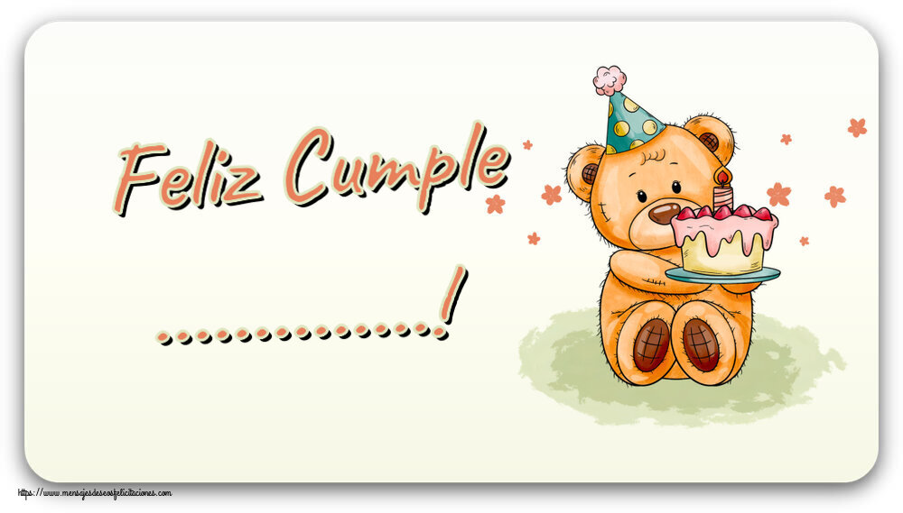 Felicitaciones Personalizadas de cumpleaños - Feliz Cumple ...!