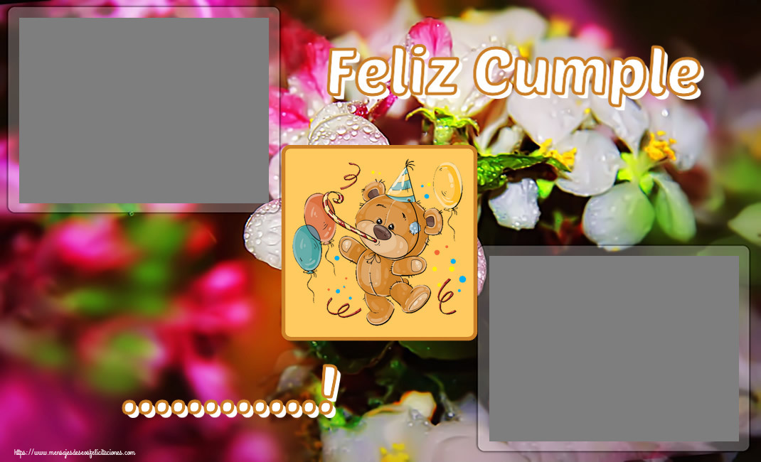 Felicitaciones Personalizadas de cumpleaños - Feliz Cumple ...! - Marco de foto