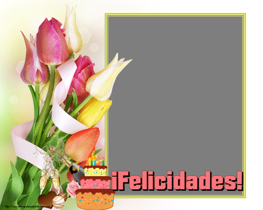 Felicitaciones Personalizadas de cumpleaños - ¡Felicidades! - Marco de foto