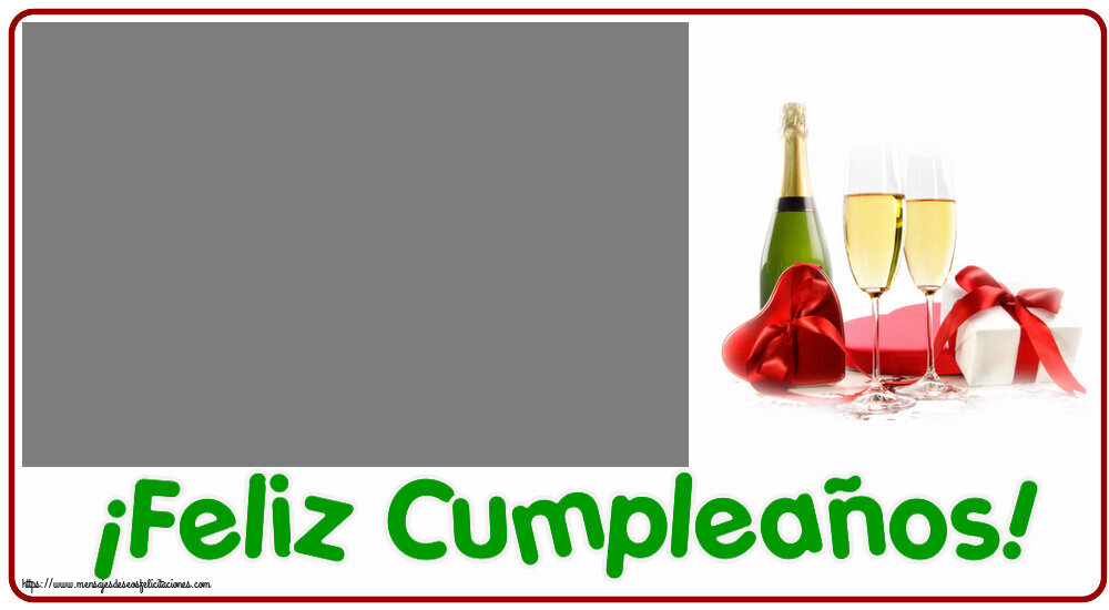 Felicitaciones Personalizadas de cumpleaños - ¡Feliz Cumpleaños! - Marco de foto