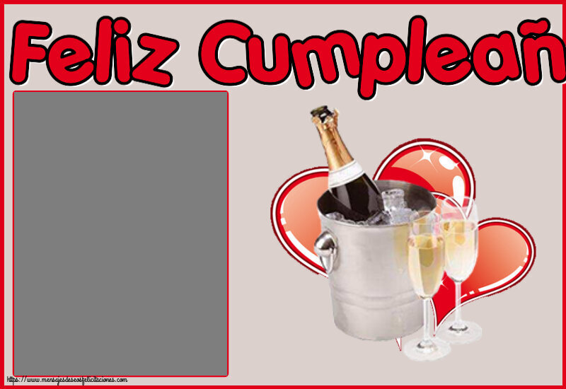 Felicitaciones Personalizadas de cumpleaños - Feliz Cumpleaños! - Marco de foto