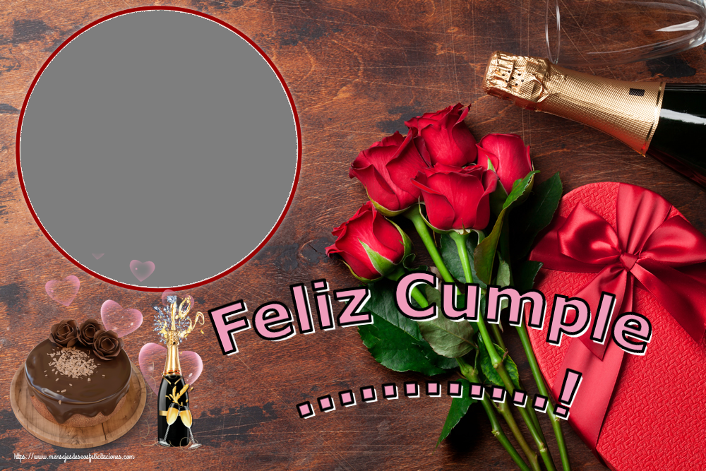 Felicitaciones Personalizadas de cumpleaños - Feliz Cumple ...! - Marco de foto