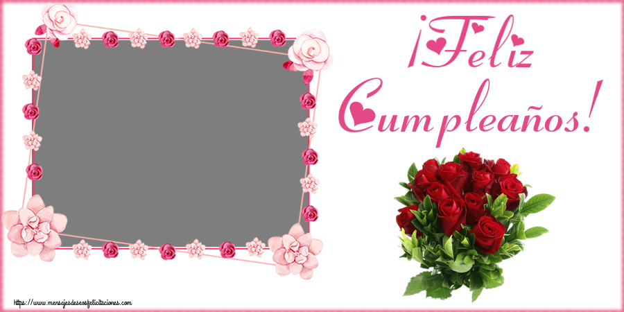 Felicitaciones Personalizadas de cumpleaños - ¡Feliz Cumpleaños! - Marco de foto