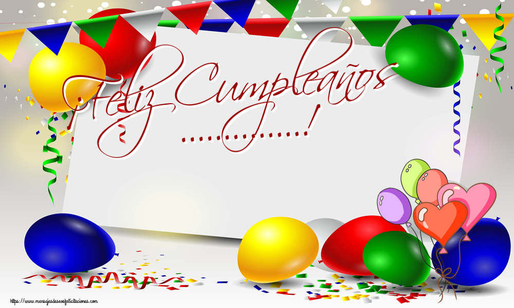 Felicitaciones Personalizadas de cumpleaños - ¡Feliz Cumpleaños ...!