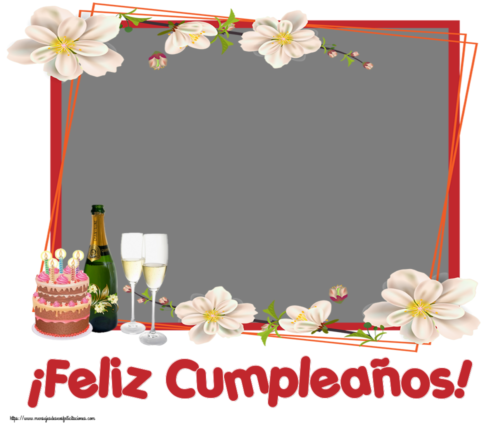Felicitaciones Personalizadas de cumpleaños - ¡Feliz Cumpleaños! - Marco de foto