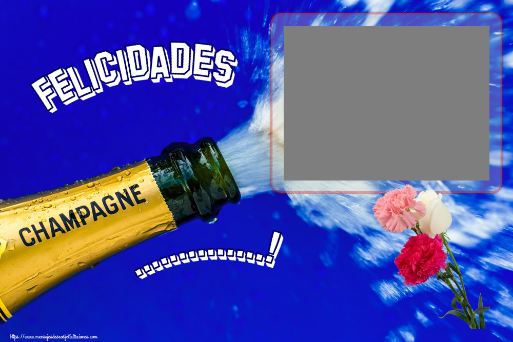 Felicitaciones Personalizadas de cumpleaños - Felicidades ...! - Marco de foto ~ tres claveles