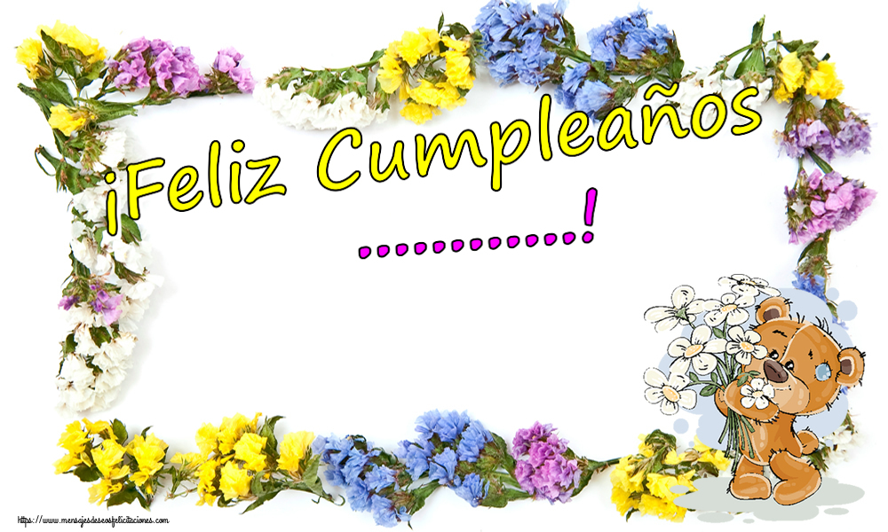 Felicitaciones Personalizadas de cumpleaños - ¡Feliz Cumpleaños ...!