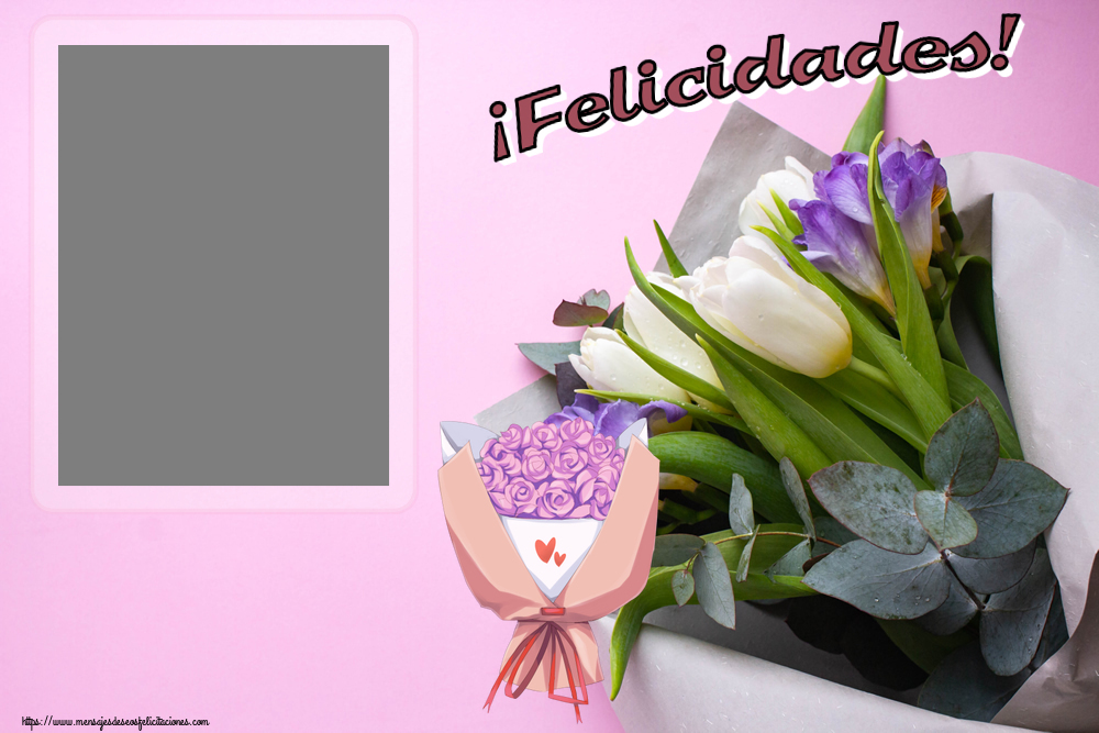 Felicitaciones Personalizadas de cumpleaños - ¡Felicidades! - Marco de foto