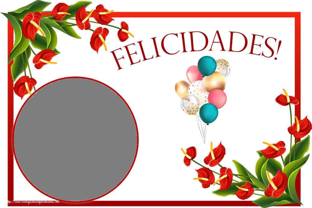Felicitaciones Personalizadas de cumpleaños - Felicidades! - Marco de foto