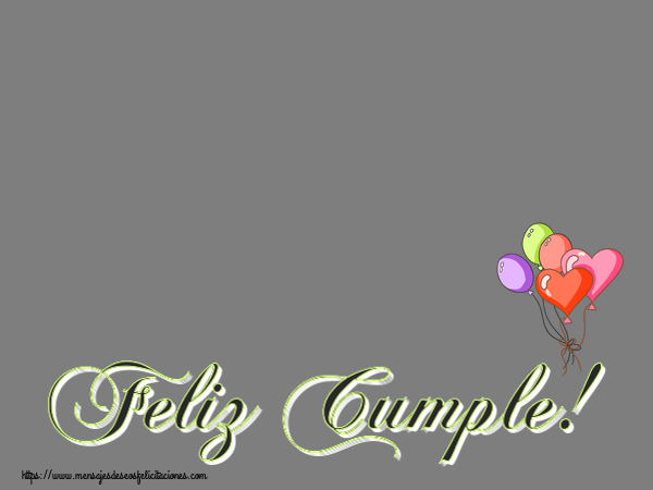 Felicitaciones Personalizadas de cumpleaños - Feliz Cumple! - Marco de foto