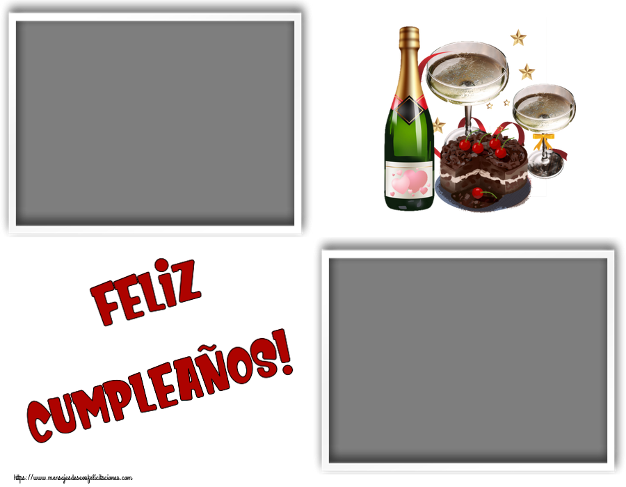 Felicitaciones Personalizadas de cumpleaños - ¡Feliz Cumpleaños! - Marco de foto