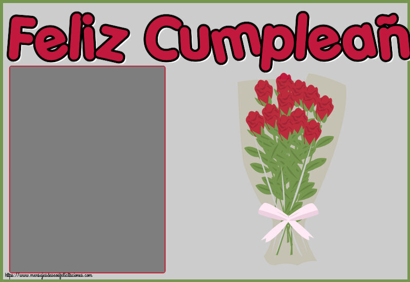 Felicitaciones Personalizadas de cumpleaños - Feliz Cumpleaños! - Marco de foto