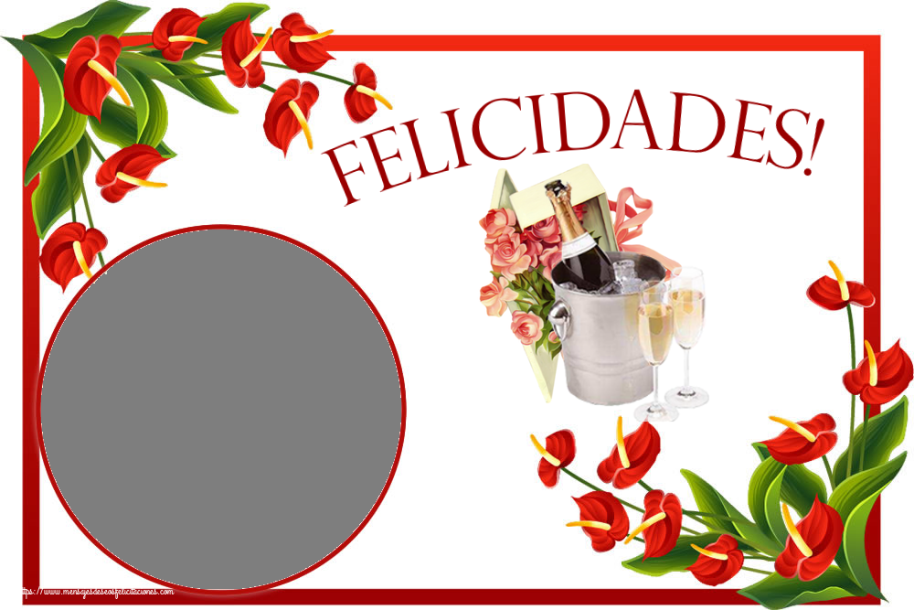 Felicitaciones Personalizadas de cumpleaños - Felicidades! - Marco de foto