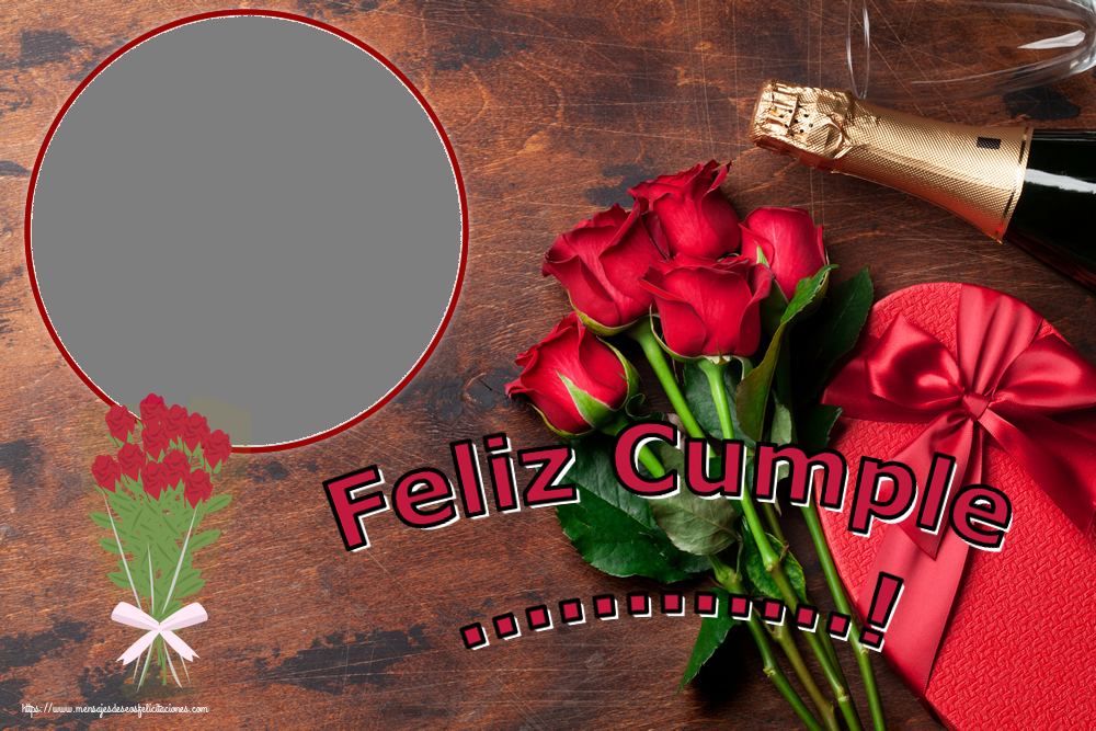 Felicitaciones Personalizadas de cumpleaños - Feliz Cumple ...! - Marco de foto