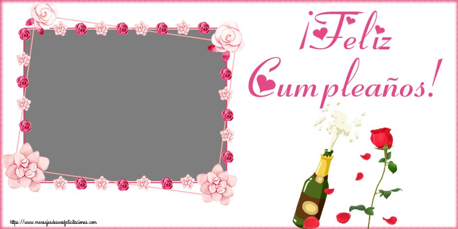 Felicitaciones Personalizadas de cumpleaños - ¡Feliz Cumpleaños! - Marco de foto