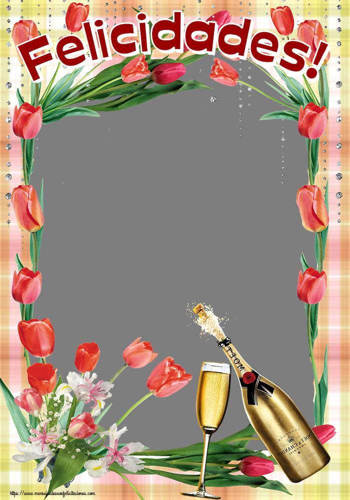 Felicitaciones Personalizadas de cumpleaños - Felicidades! - Marco de foto
