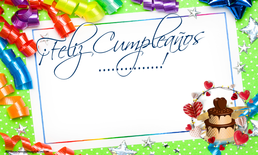 Felicitaciones Personalizadas de cumpleaños - ¡Feliz Cumpleaños ...!