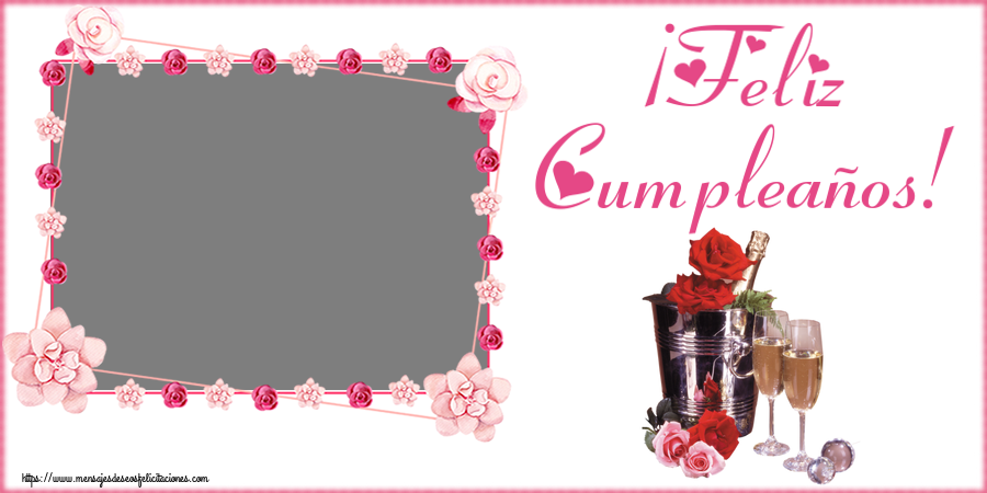 Felicitaciones Personalizadas de cumpleaños - ¡Feliz Cumpleaños! - Marco de foto