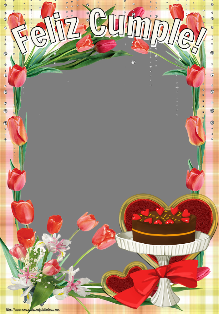 Felicitaciones Personalizadas de cumpleaños - Feliz Cumple! - Marco de foto