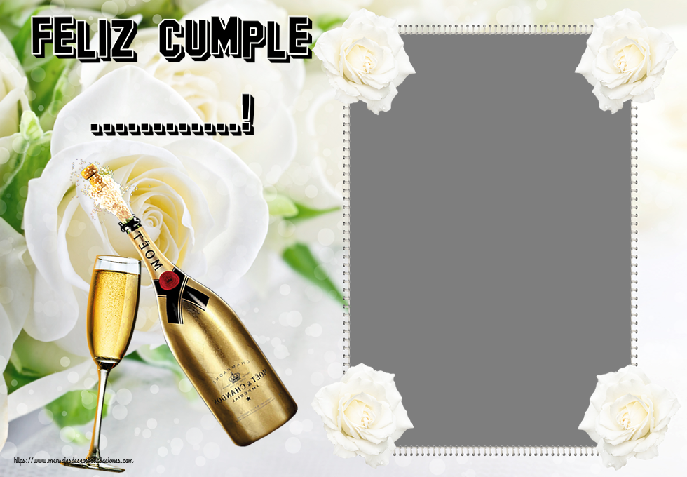 Felicitaciones Personalizadas de cumpleaños - Feliz Cumple ...! - Marco de foto