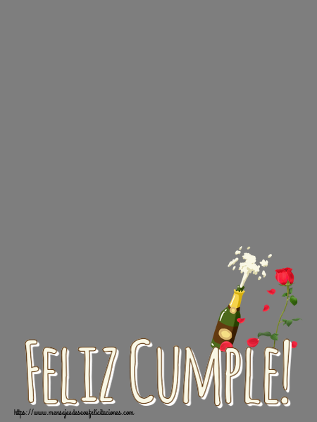 Felicitaciones Personalizadas de cumpleaños - Feliz Cumple! - Marco de foto