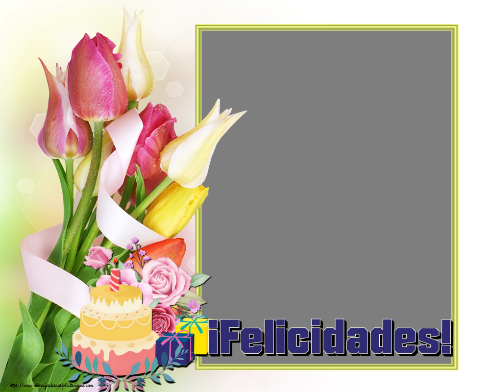 Felicitaciones Personalizadas de cumpleaños - ¡Felicidades! - Marco de foto