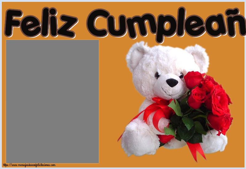Felicitaciones Personalizadas de cumpleaños - Feliz Cumpleaños! - Marco de foto