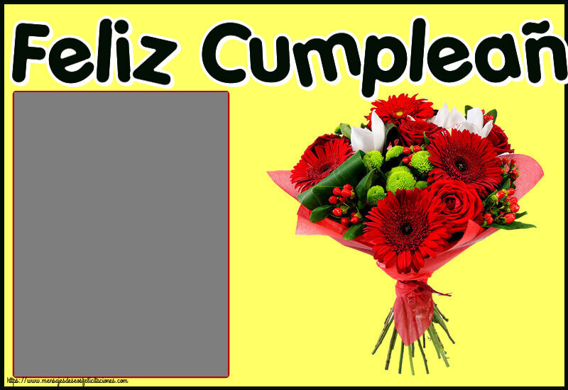Felicitaciones Personalizadas de cumpleaños - Feliz Cumpleaños! - Marco de foto