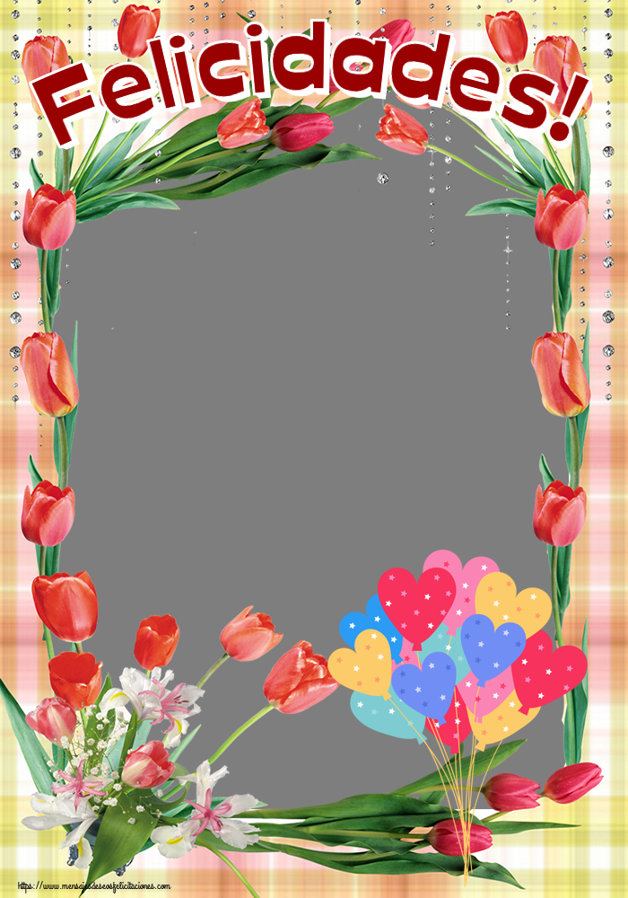 Felicitaciones Personalizadas de cumpleaños - Felicidades! - Marco de foto