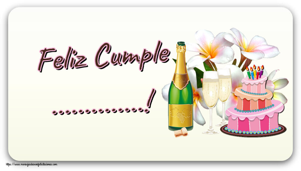 Felicitaciones Personalizadas de cumpleaños - Feliz Cumple ...!