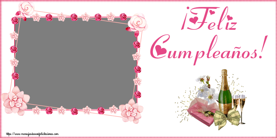 Felicitaciones Personalizadas de cumpleaños - ¡Feliz Cumpleaños! - Marco de foto