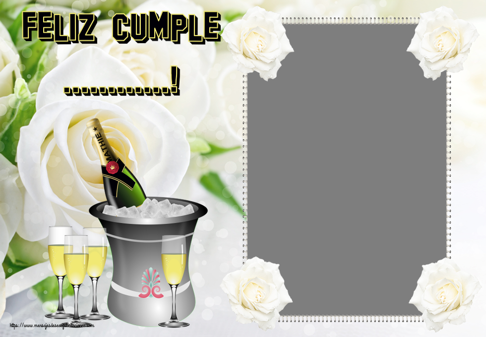 Felicitaciones Personalizadas de cumpleaños - Feliz Cumple ...! - Marco de foto