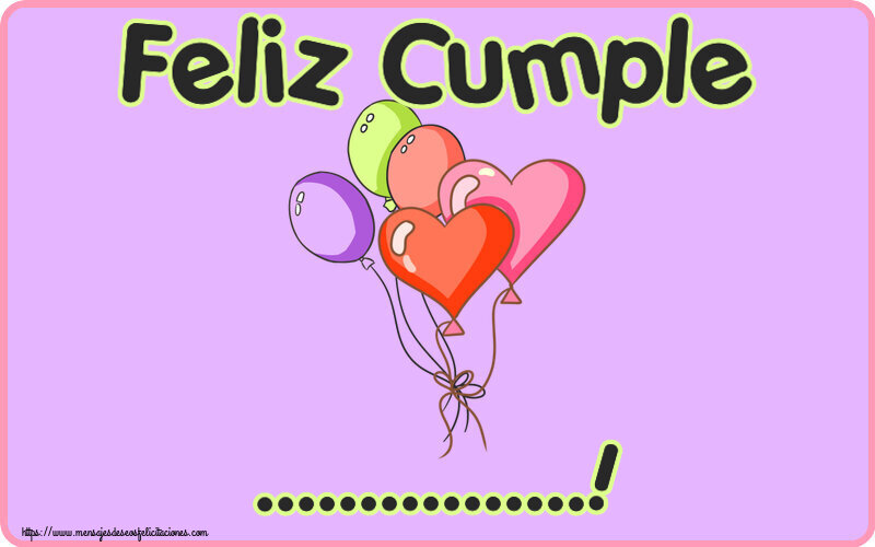 Felicitaciones Personalizadas de cumpleaños - Feliz Cumple ...!