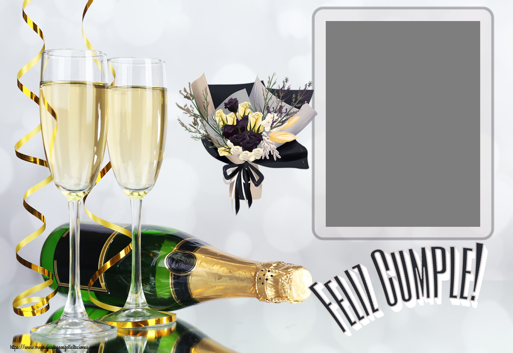 Felicitaciones Personalizadas de cumpleaños - Feliz Cumple! - Marco de foto