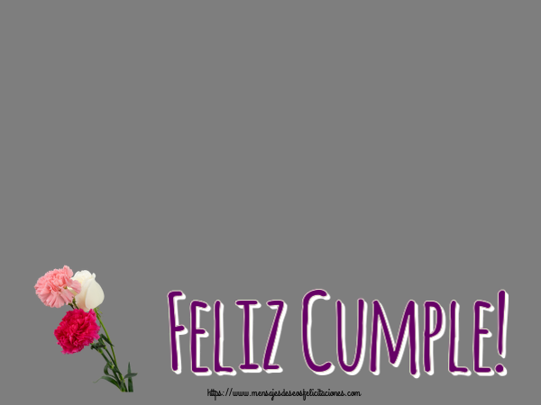 Felicitaciones Personalizadas de cumpleaños - Feliz Cumple! - Marco de foto
