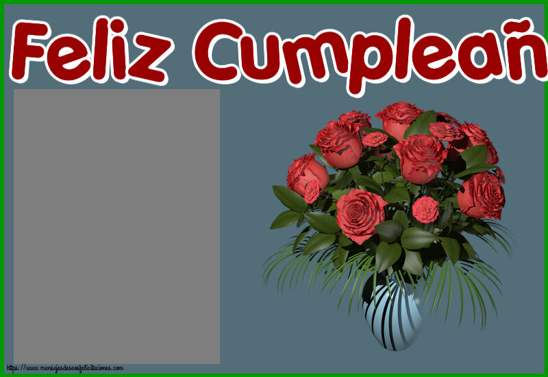 Felicitaciones Personalizadas de cumpleaños - Feliz Cumpleaños! - Marco de foto