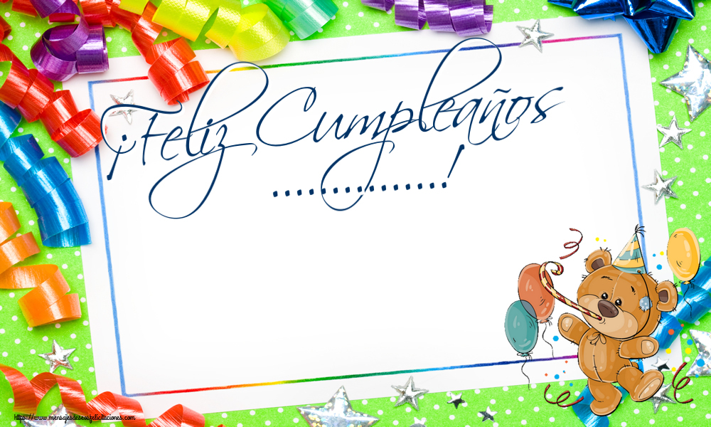 Felicitaciones Personalizadas de cumpleaños - ¡Feliz Cumpleaños ...!