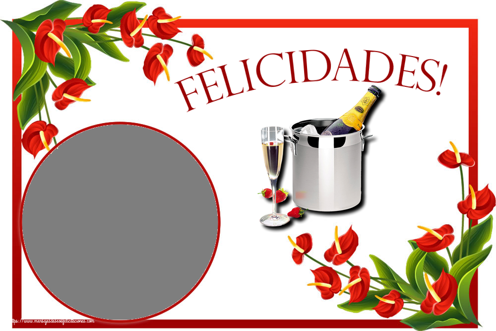 Felicitaciones Personalizadas de cumpleaños - Felicidades! - Marco de foto