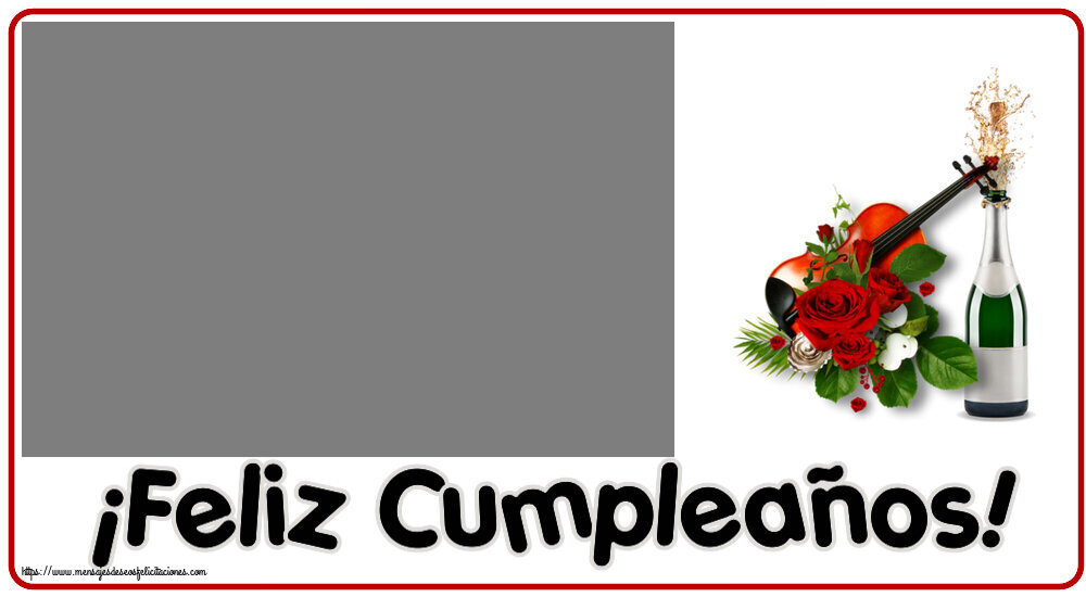 Felicitaciones Personalizadas de cumpleaños - ¡Feliz Cumpleaños! - Marco de foto