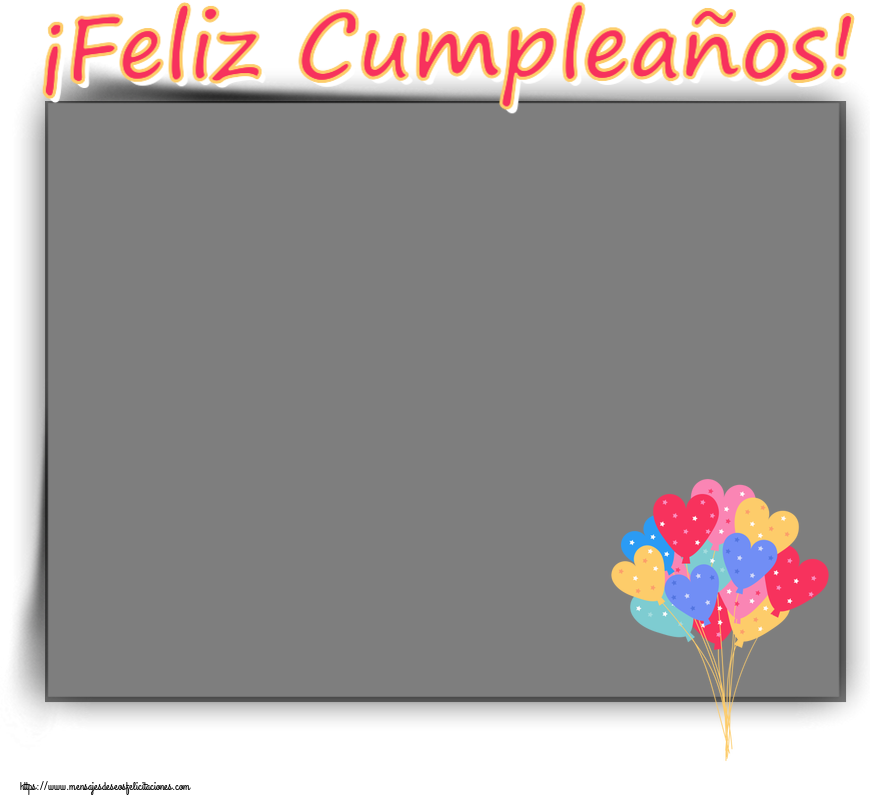 Felicitaciones Personalizadas de cumpleaños - ¡Feliz Cumpleaños! - Marco de foto