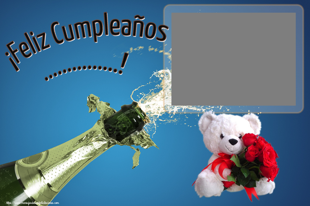 Felicitaciones Personalizadas de cumpleaños - ¡Feliz Cumpleaños ...! - Marco de foto
