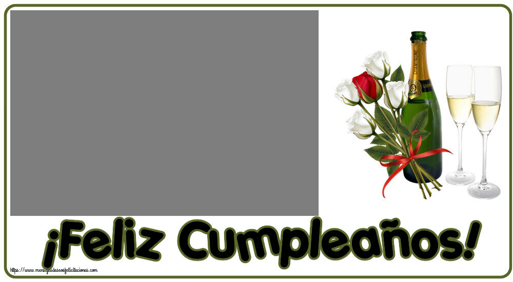 Felicitaciones Personalizadas de cumpleaños - ¡Feliz Cumpleaños! - Marco de foto