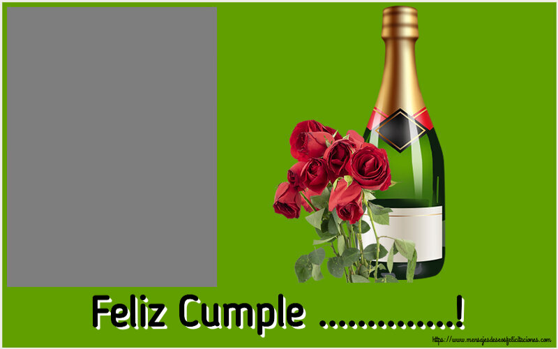 Felicitaciones Personalizadas de cumpleaños - Feliz Cumple ...! - Marco de foto